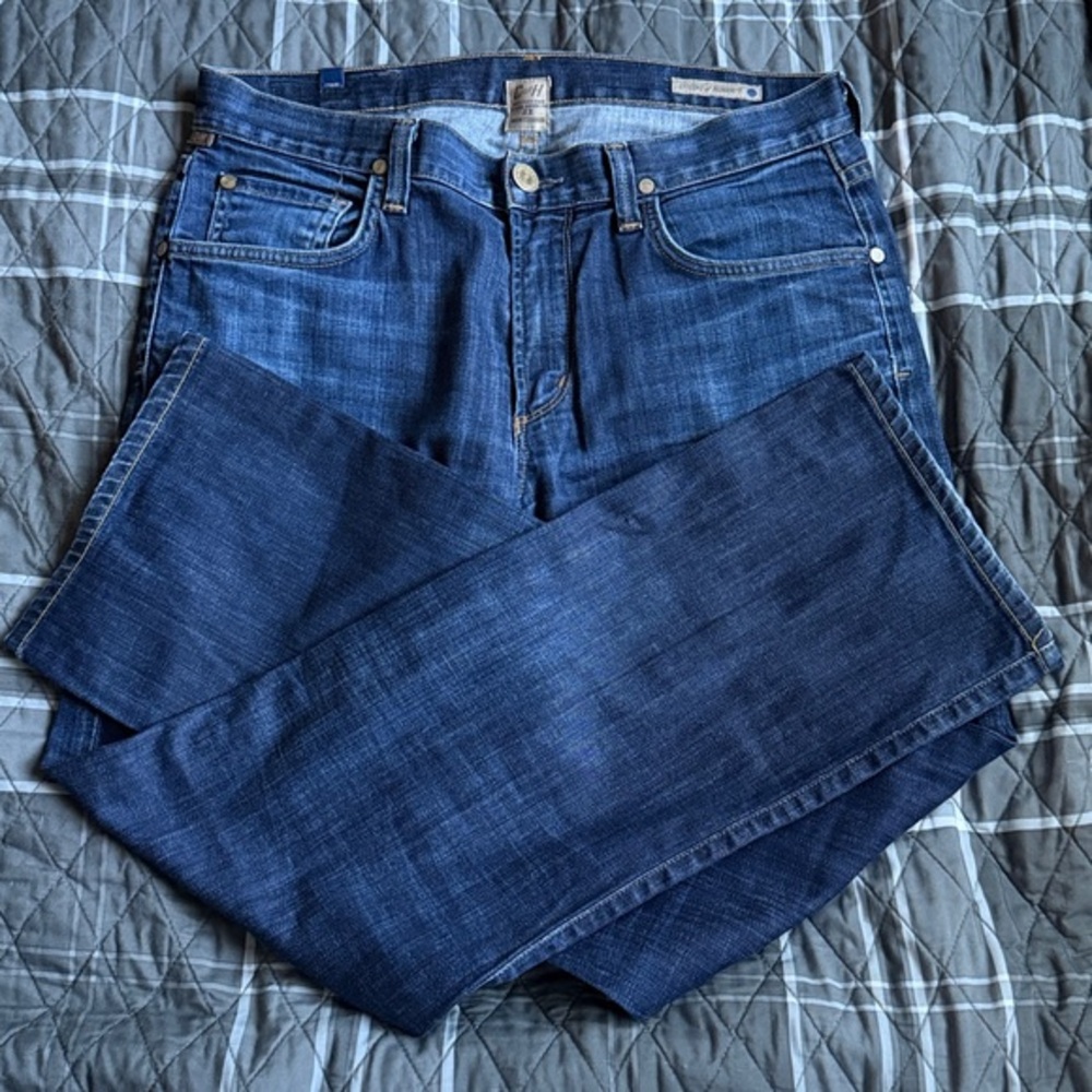 Citizens of Humanity NWOT Evans Sz 32 Straight Leg Jeans,  Dark Washed